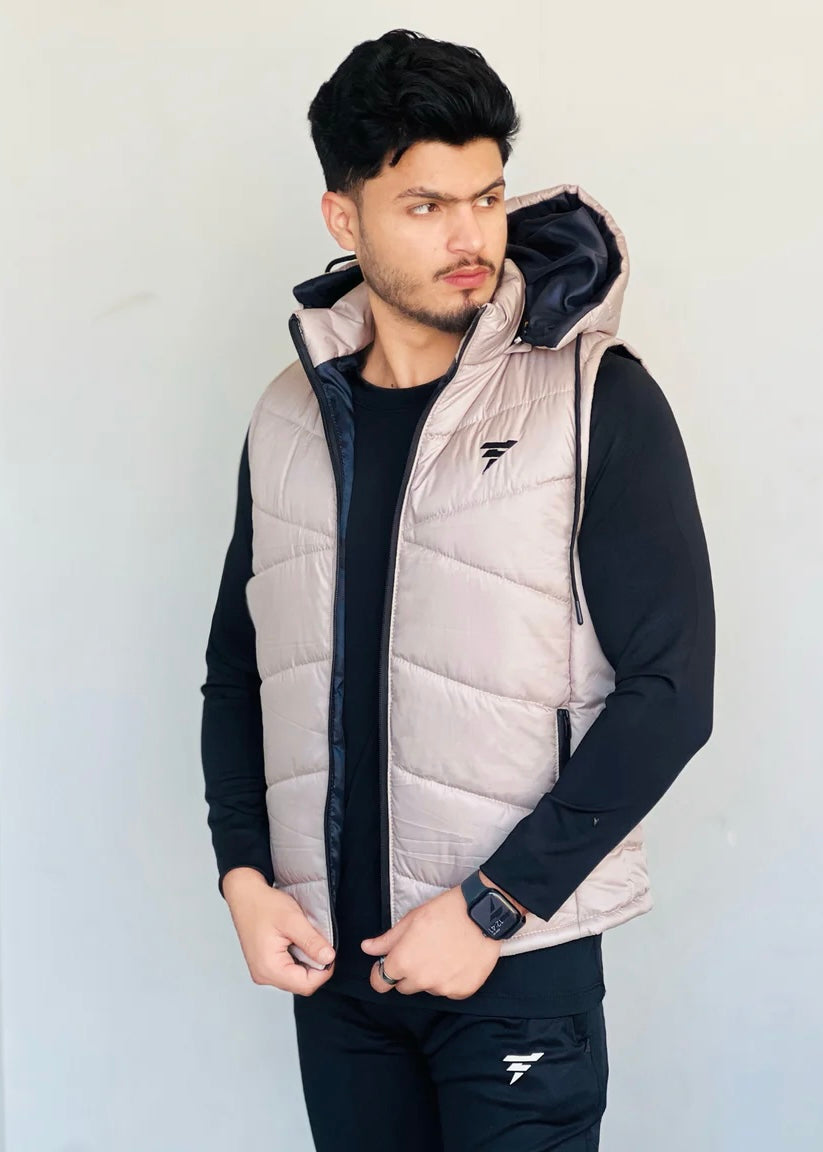 Parachute sleeveless jacket outlet