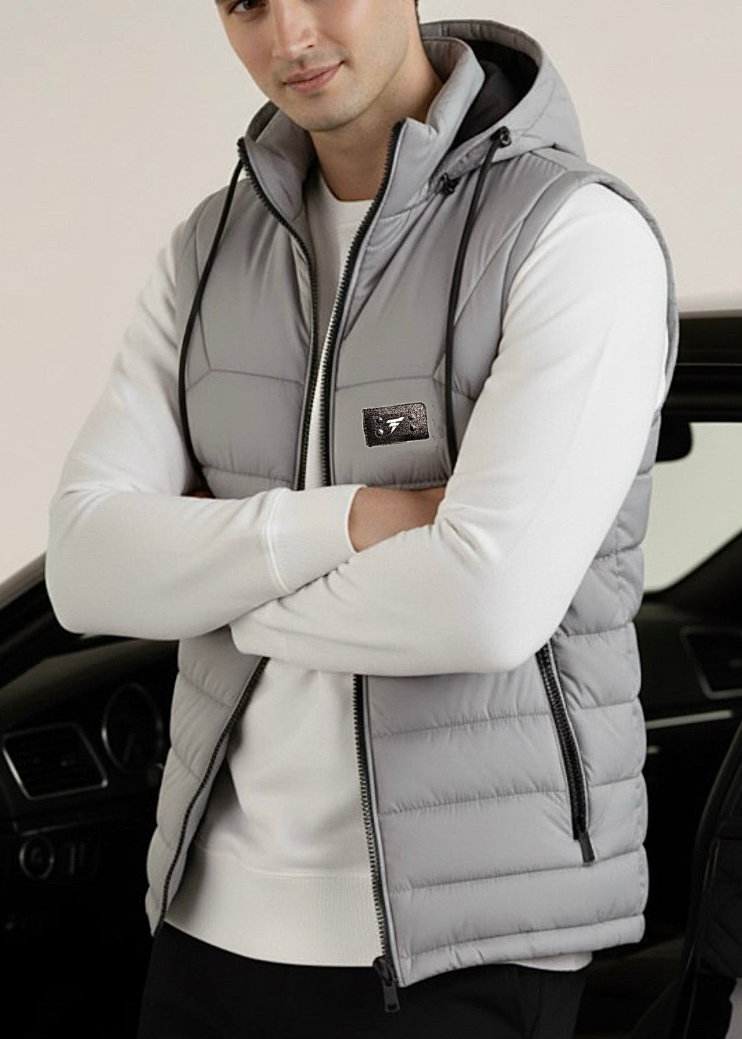 LOGO SLEEVELESS JACKET-FT