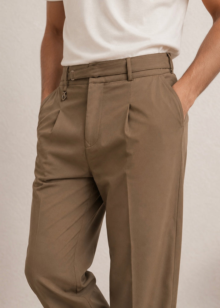 THE MANACO GURKHA PANT-BROWN
