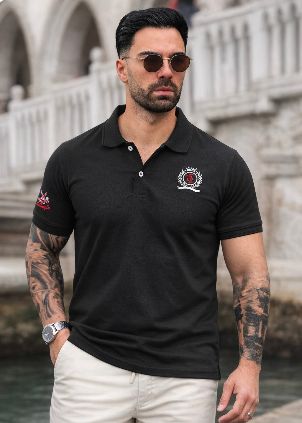 THE CLASSIC-FIT POLO-BLACK