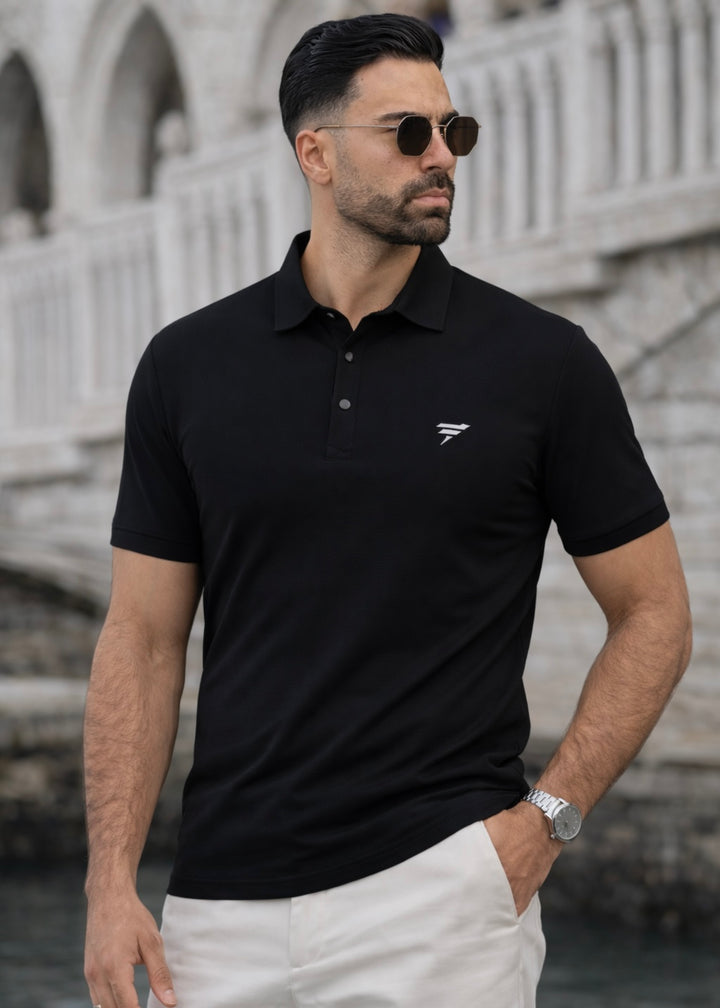 THE PRESTIGE POLO-BLACK