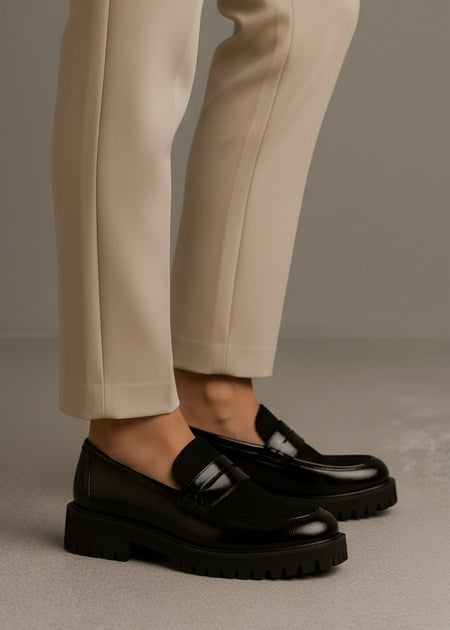 0018 FORMAL AND CASUAL WEAR SHOES-BLACK