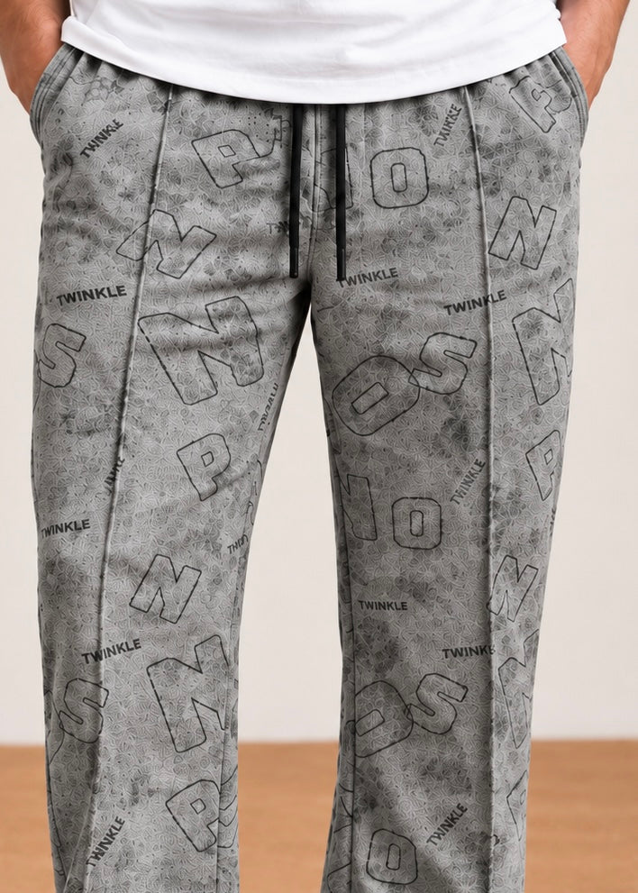 Urban Script Pant Trouser Gray