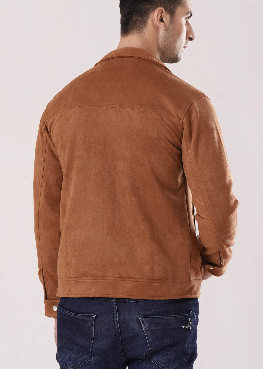 BROWN SUEDE JACKET-FT