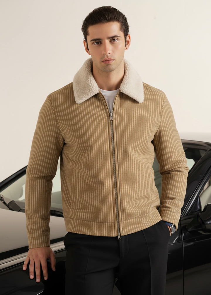 THE MIDNIGHT-LINE JACKET-BROWN