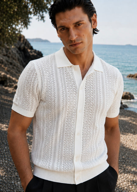 THE VALTRINO-AXIS POLO-WHITE