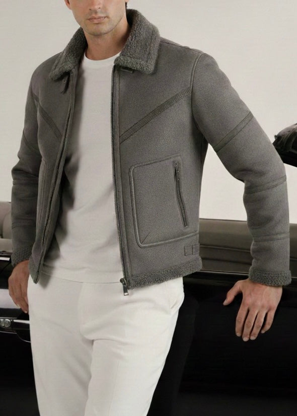 THE LUXE-PANTHER JACKET-GRAY