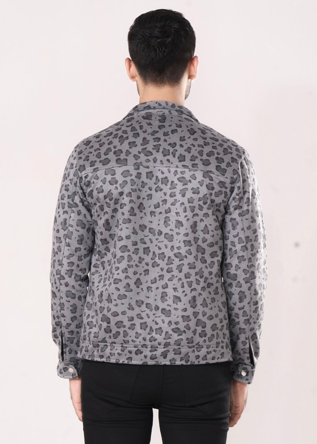 GRAY LEOPARD JACKET-FT