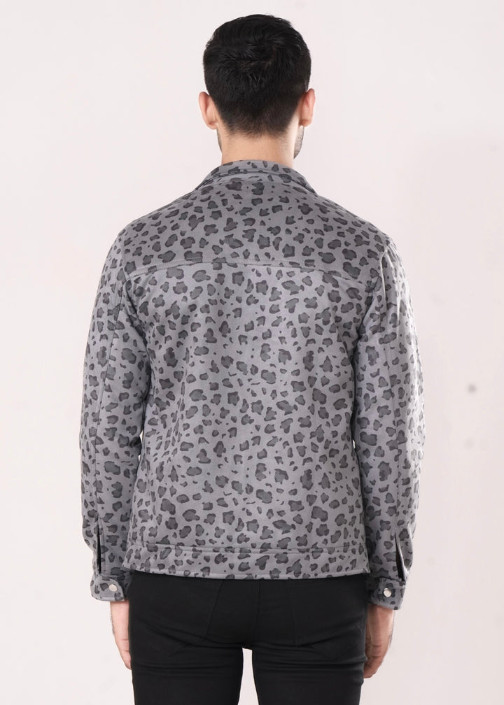 GRAY LEOPARD JACKET-FT