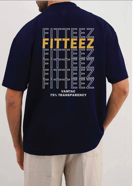 ALL-COTTON CREW TEE-NAVY