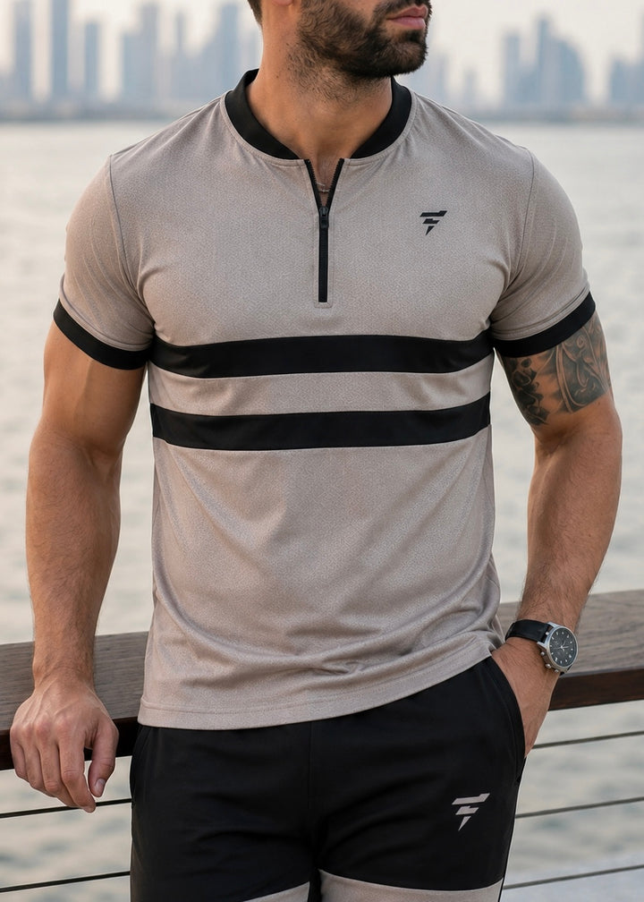 THE ATHLEISURE SKIN BLACK SHIRT-FT