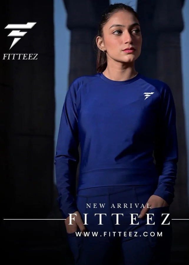 Women's Navy Trendy Tracksuit
