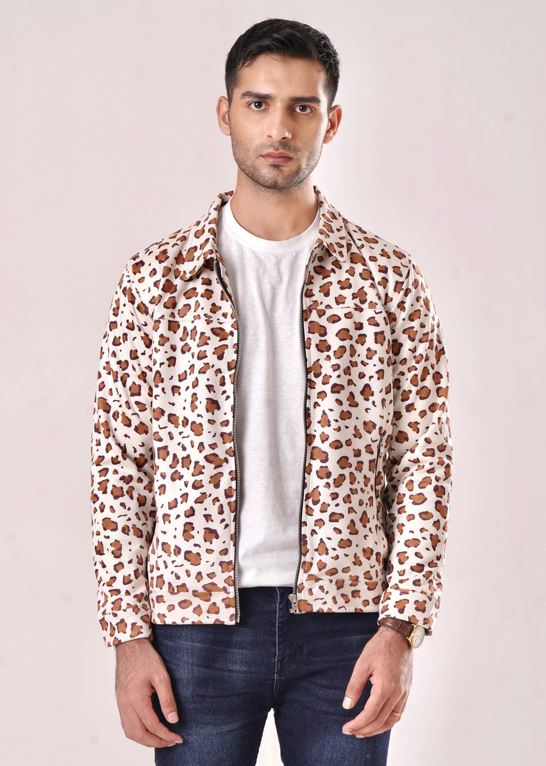 TAN LEOPARD JACKET-FT