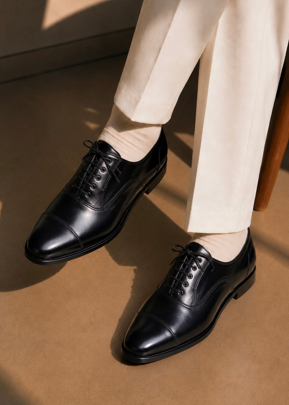 0082 Luxury Leather Dress Shoes-black