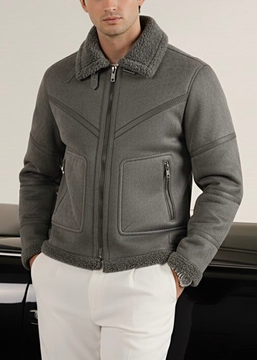 THE LUXE-PANTHER JACKET-GRAY