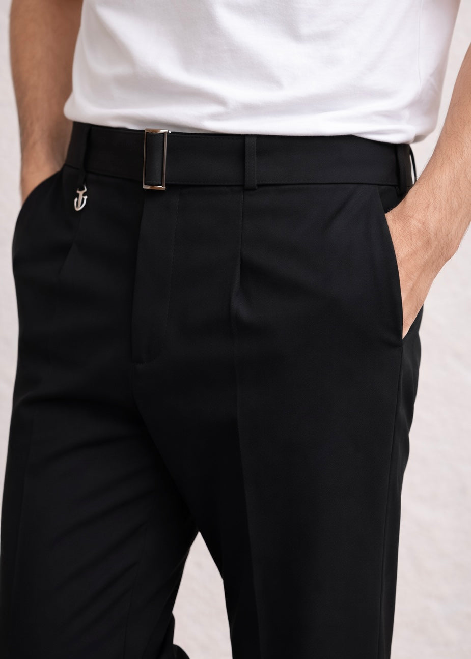 THE RYZE GURKHA PANT-BLACK
