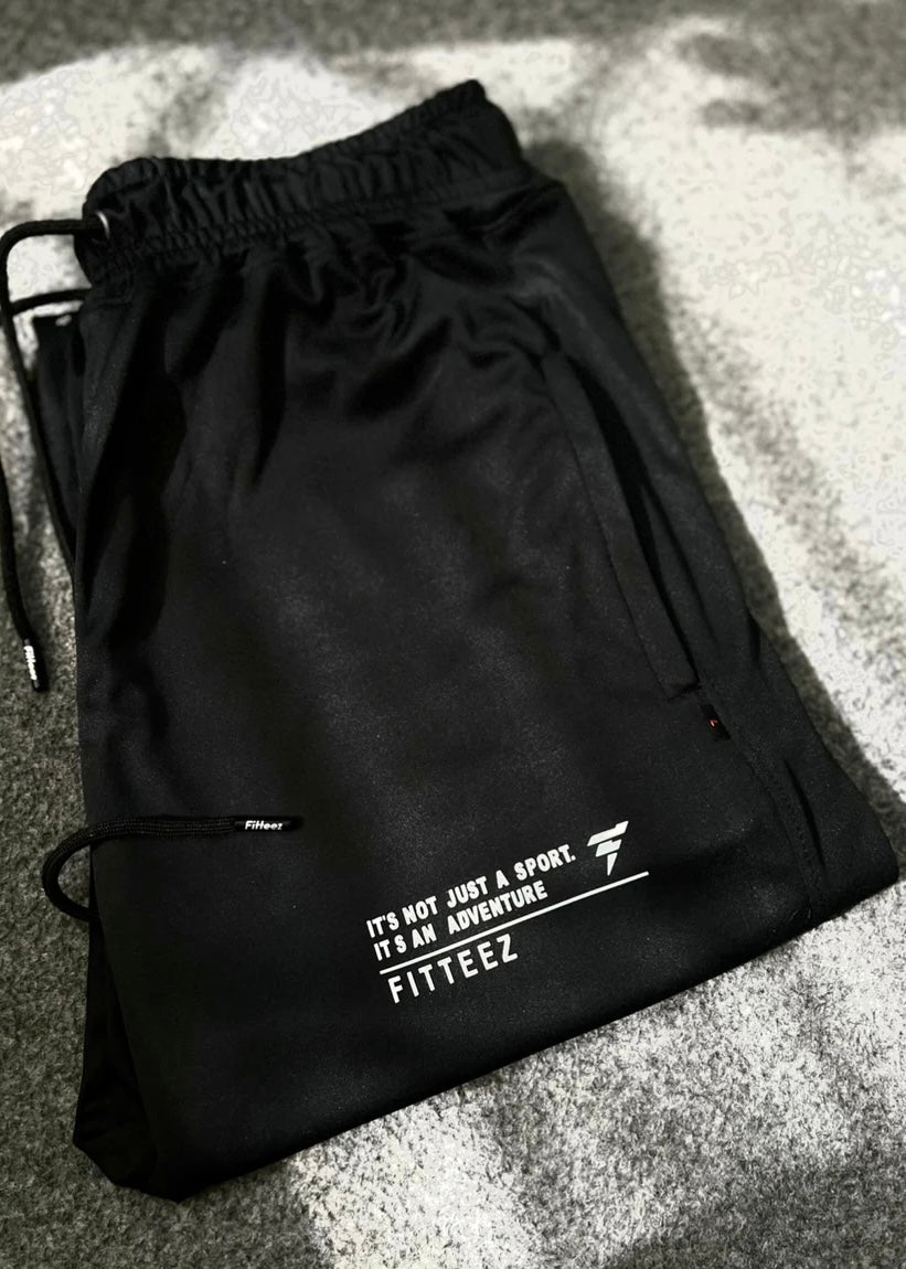 SLIM-FIT JAT BLACK ULTRA STRETCHABLE IN DRYFIT-FT