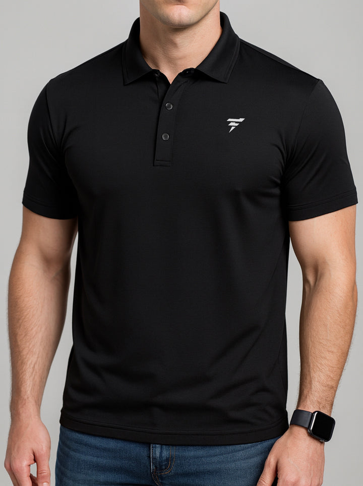 THE PRESTIGE POLO-BLACK