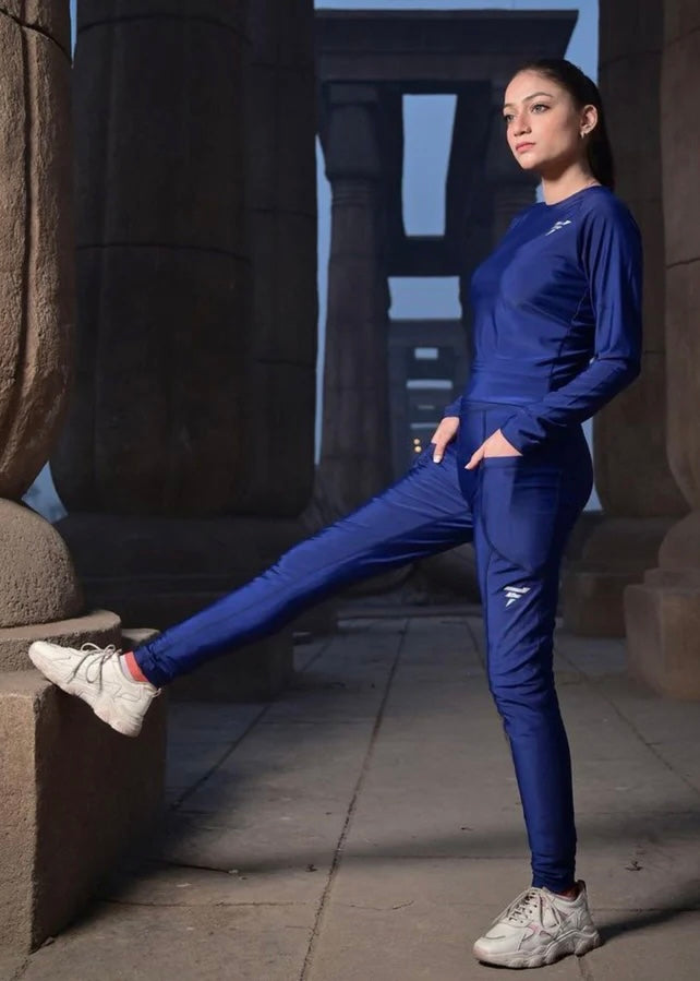 Women's Navy Trendy Tracksuit