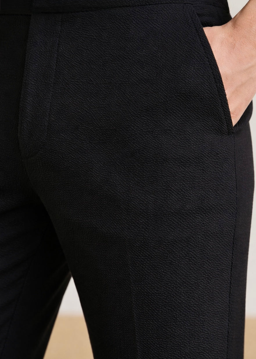 THE EASYFIT BLACK TROUSER PANTS-FT