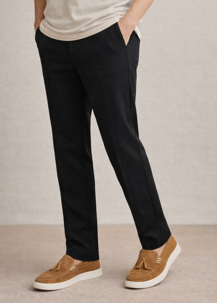 THE EASYFIT BLACK TROUSER PANTS-FT