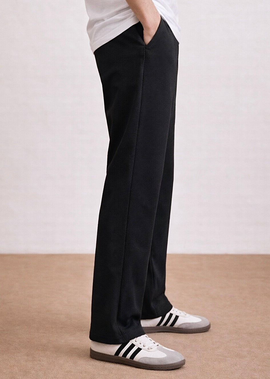 THE GLAMER TEXTURE TRACKSUIT-BLACK