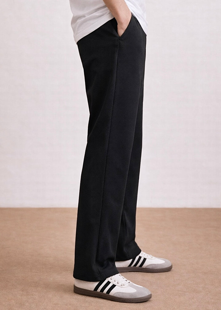 THE GLAMER TEXTURE TRACKSUIT-BLACK