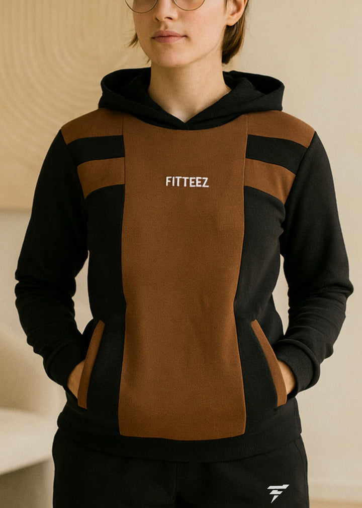 0.1 SCUBA 4 STRETCHED HOODIE-BROWN