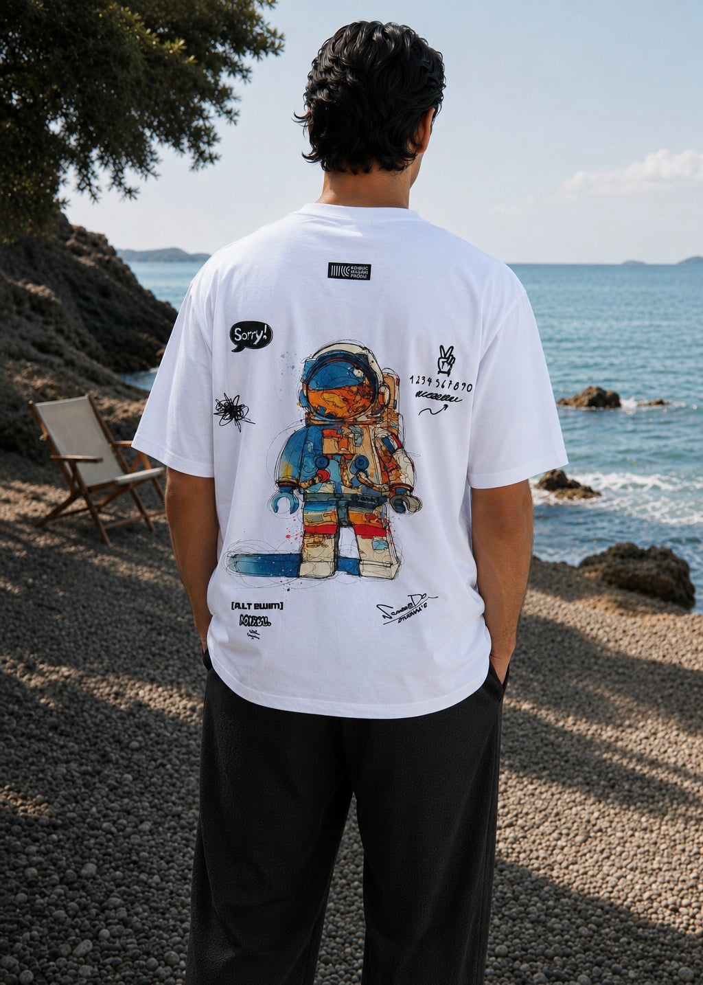 THE ZORVELLO BAGGY SHIRT-WHITE