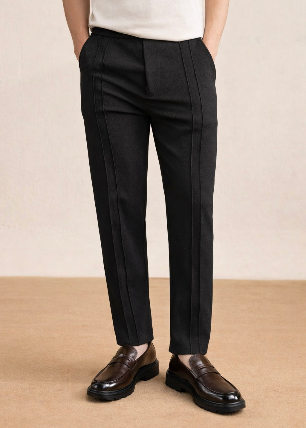 THE EVERYDAY BLACK TROUSER PANTS-FT