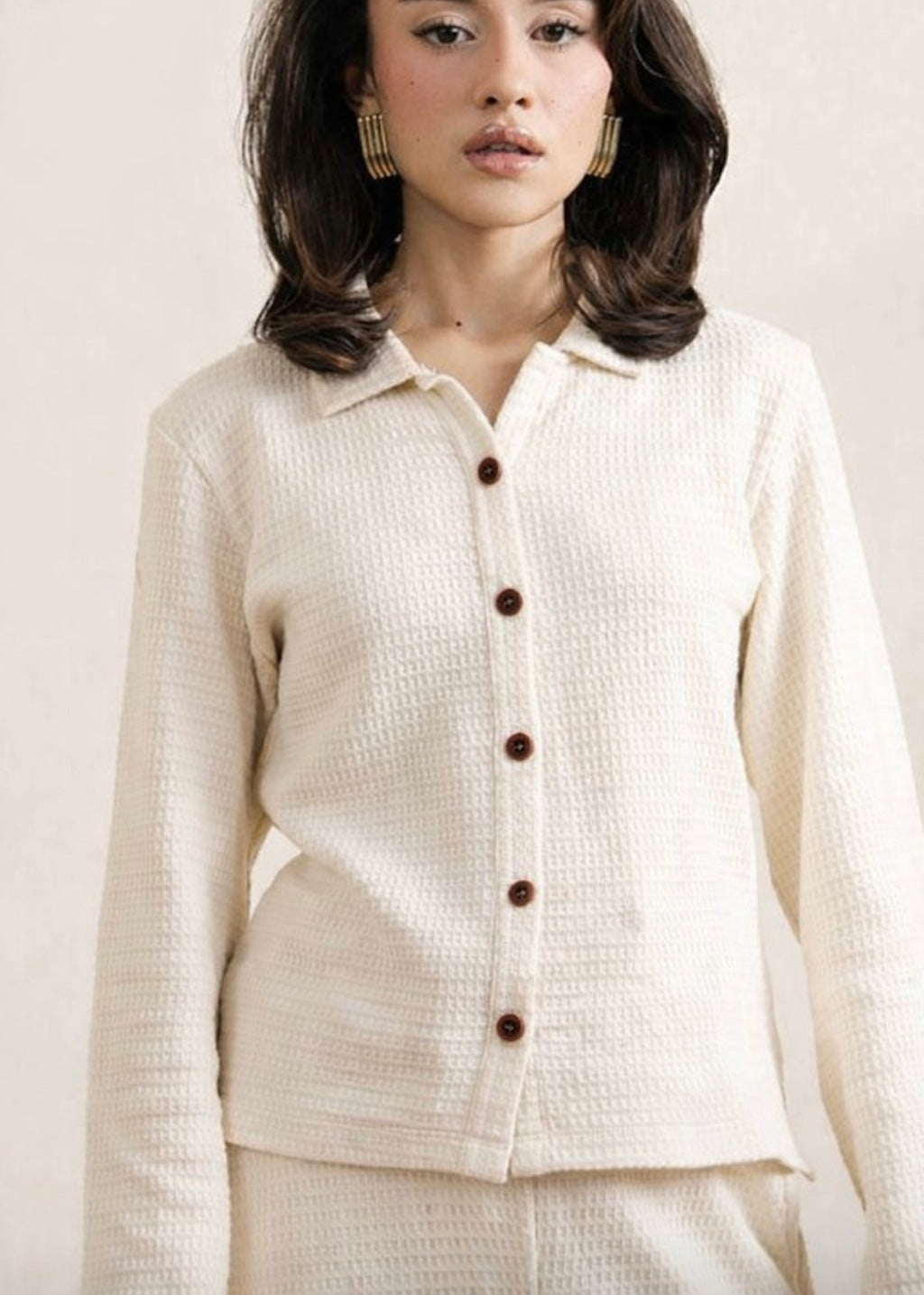 The Textured Grace-Wear SHIRT-FT