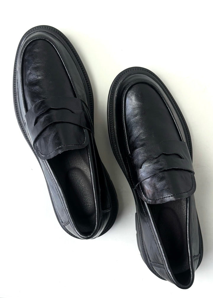 005 IMPORTED LEATHER SHOES WITH RUBBER SOLE-FT