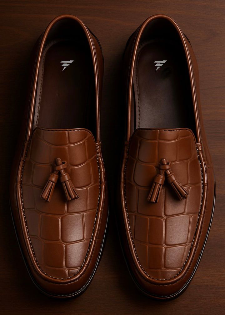 0011 AIR TASSEL LOAFERS-FT (Brown)
