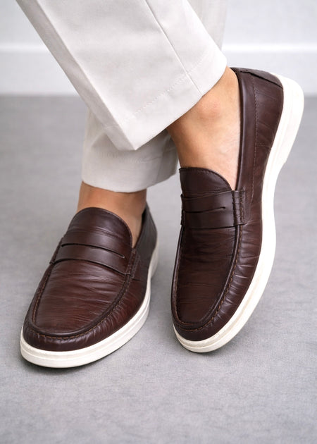 0012 AIR LOAFER'S-FT BROWN