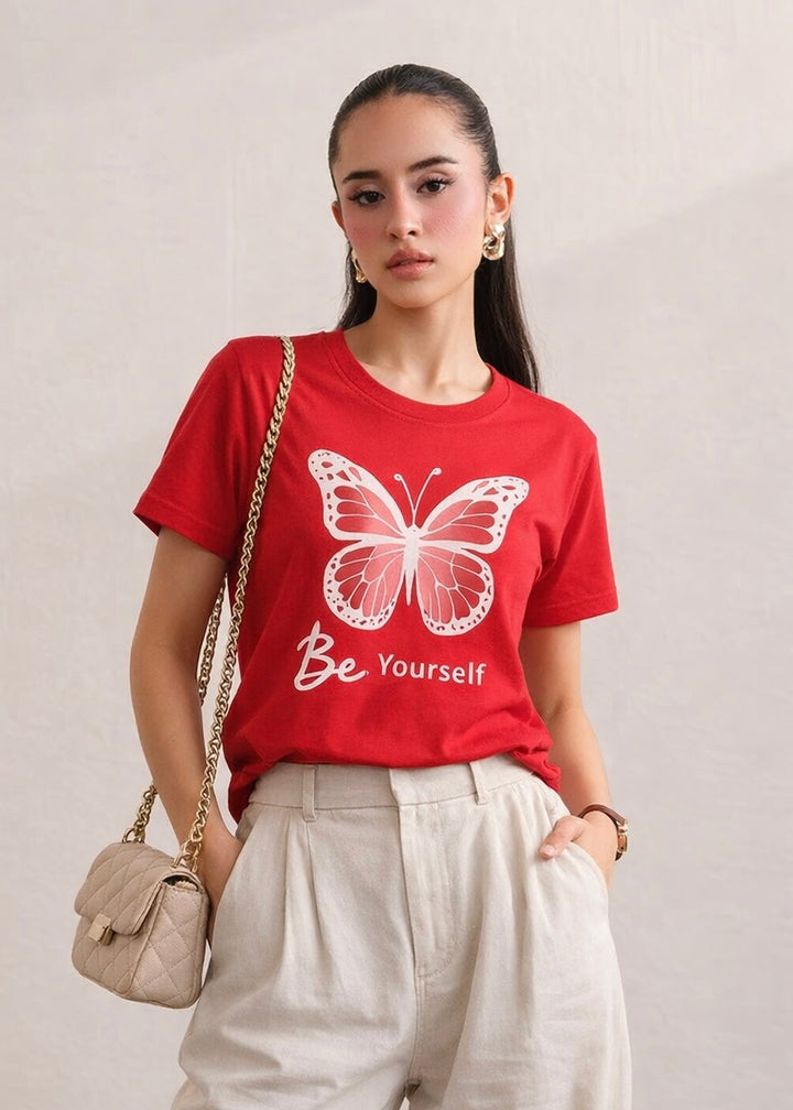 THE RED COTTON TEE-FT