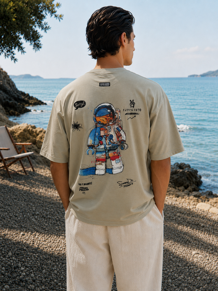 THE ZORVELLO BAGGY SHIRT-TAN