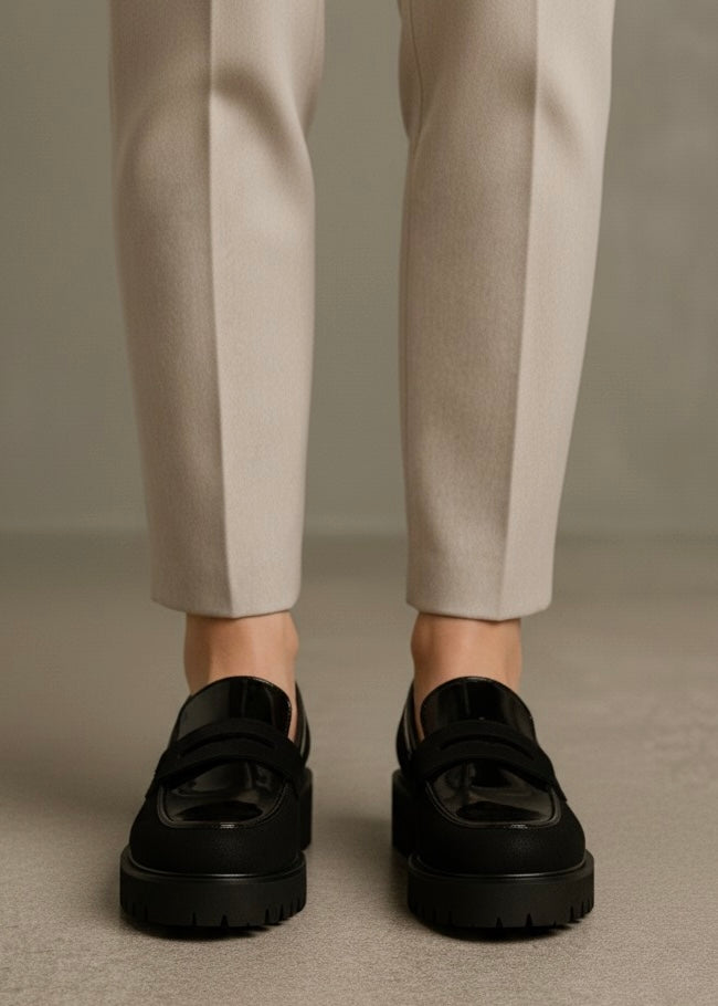 0019 FORMAL AND CASUAL WEAR SHOES-BLACK