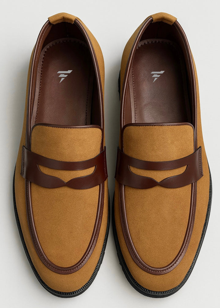 0017 FORMAL AND CASUAL WEAR SHOES-BROWN