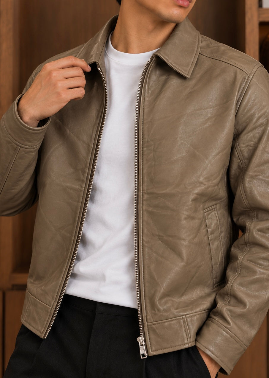 THE AVENOR-FORM JACKET-TAN