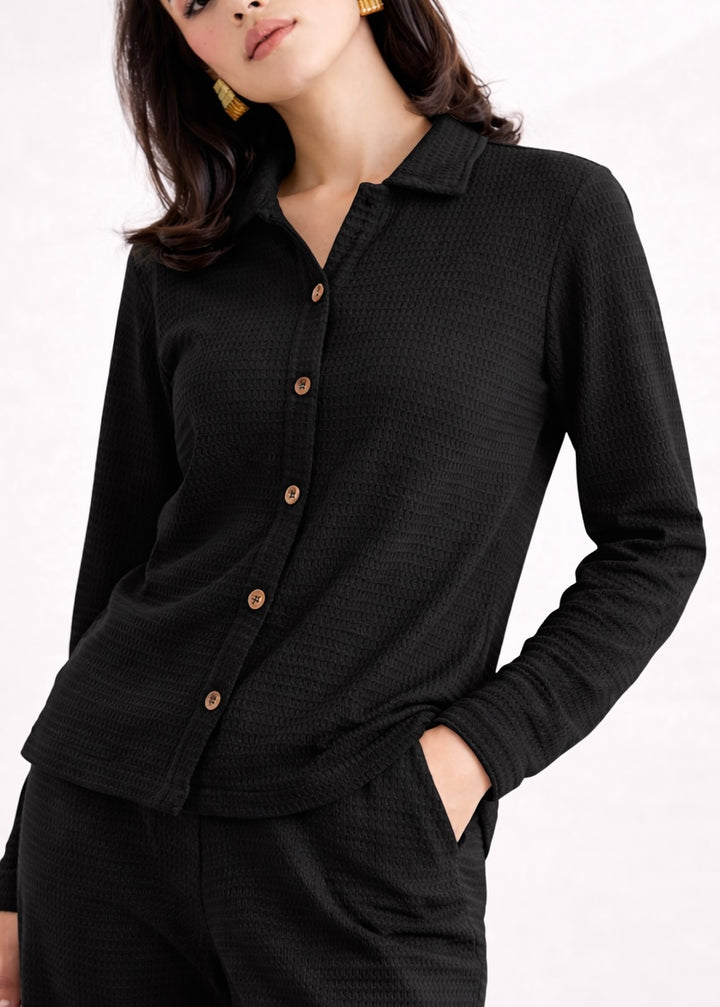 The Textured Grace-Wear SHIRT-FT