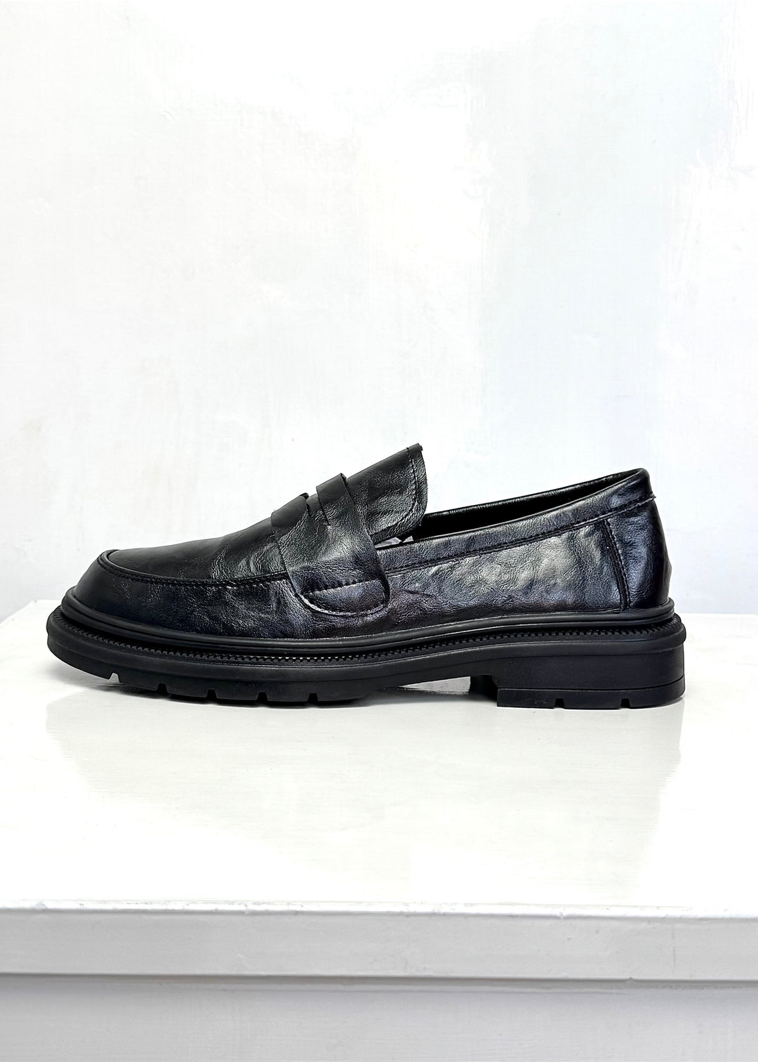 005 IMPORTED LEATHER SHOES WITH RUBBER SOLE-FT