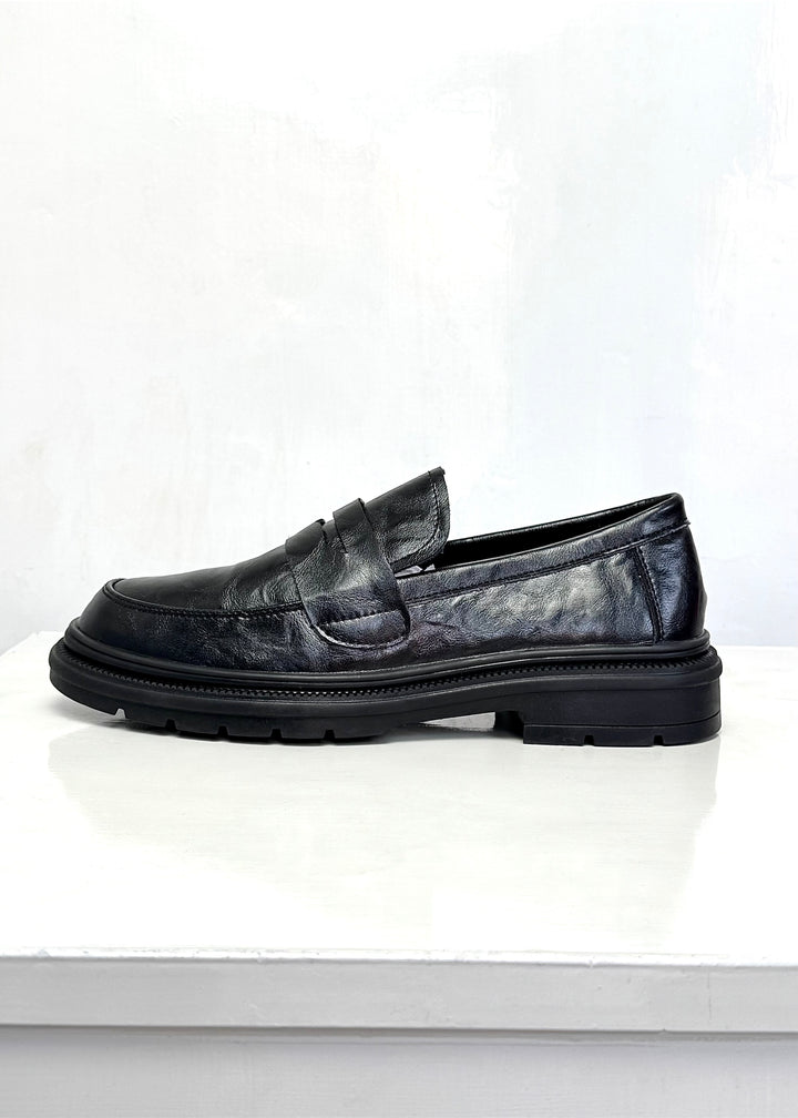 005 IMPORTED LEATHER SHOES WITH RUBBER SOLE-FT