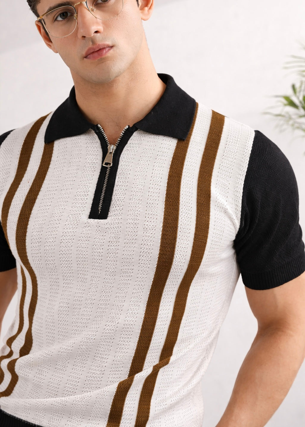 NOBLE THREAD KNITTED POLO-BLACK