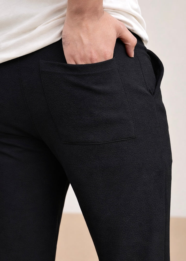 THE EVERYDAY BLACK TROUSER PANTS-FT