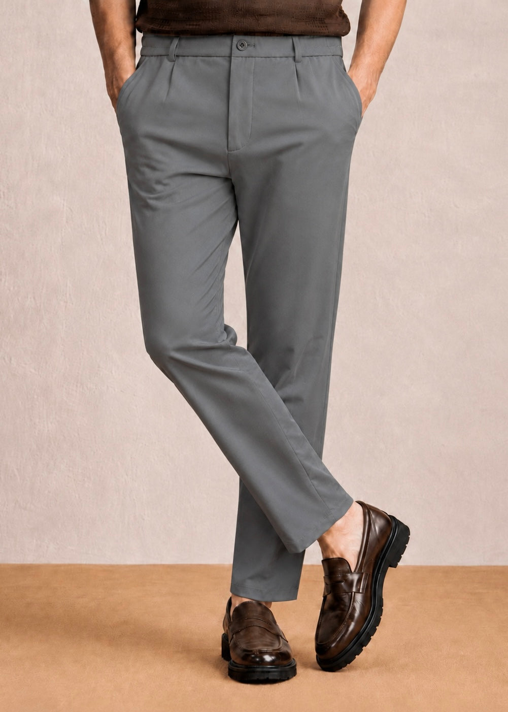 THE MAJESTIC GURKHA PANT-GRAY