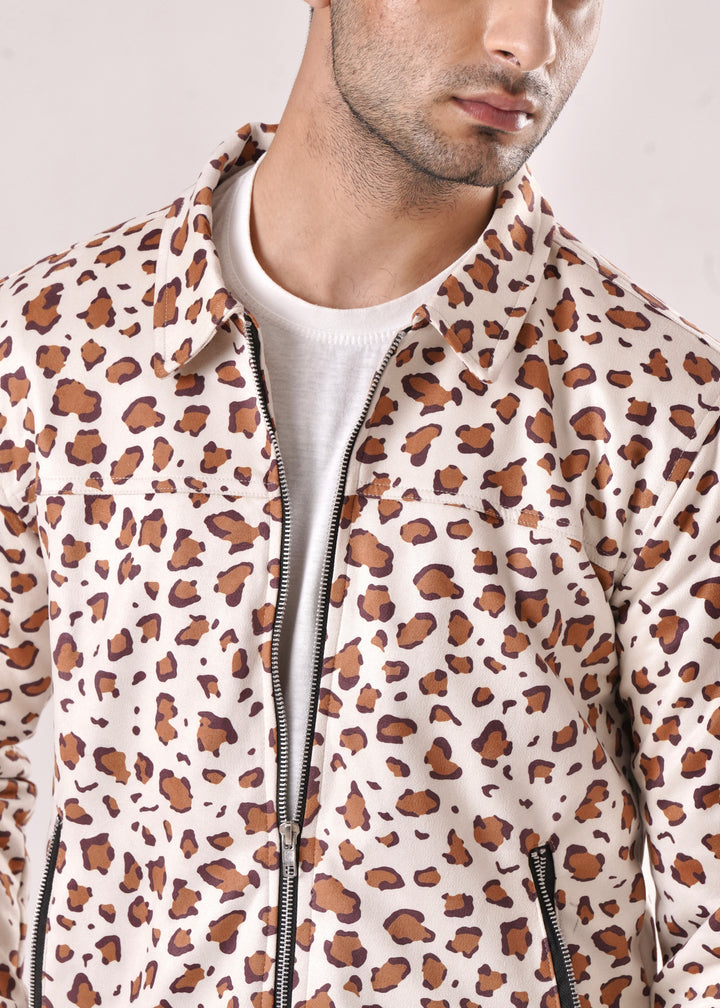 TAN LEOPARD JACKET-FT