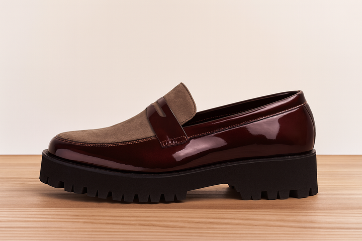 0018 FORMAL AND CASUAL WEAR SHOES-MAROON