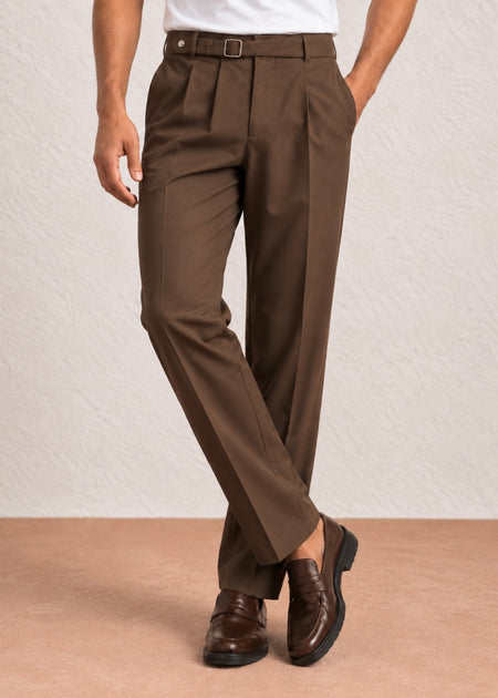 THE FALCON-ELITE GURKHA PANT-BROWN