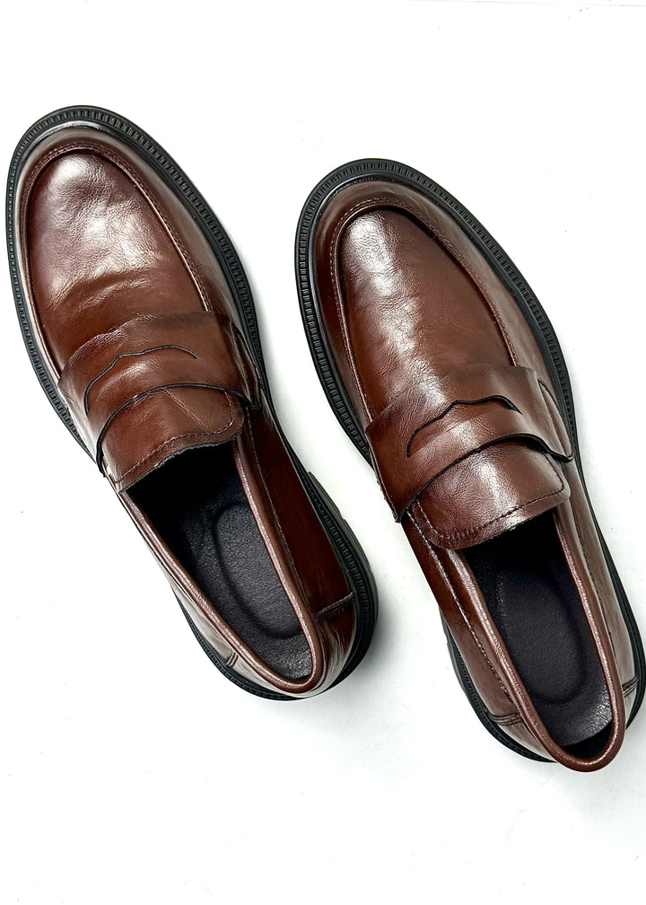 005 IMPORTED LEATHER SHOES WITH RUBBER SOLE-FT