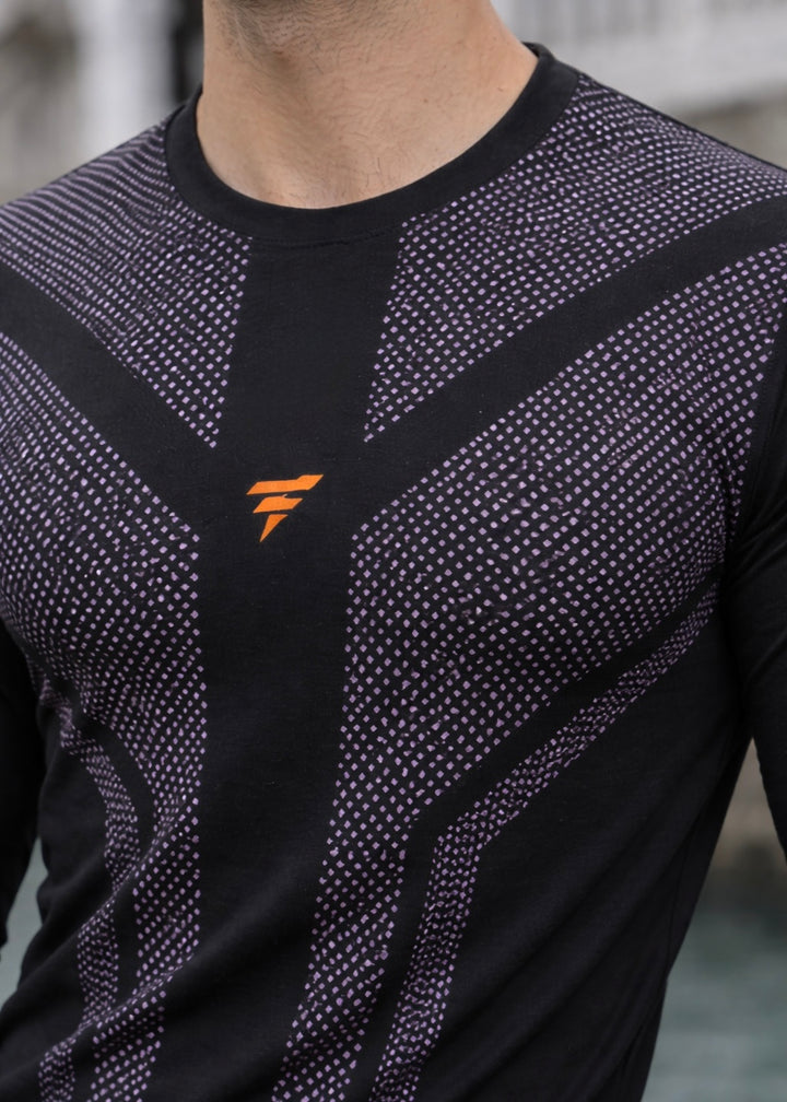 THE LYCRA FULL SLEEVES SHIRT BLACK-FT